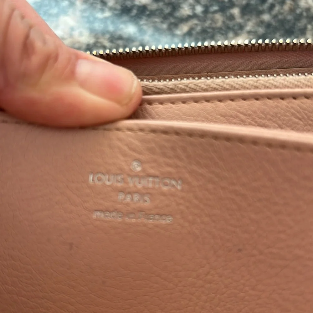 Louis Vuitton Zippy Monogram Perforated Leather Wallet
